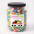 Funfetti Popcorn in Clear Plastic Round Gift Jar